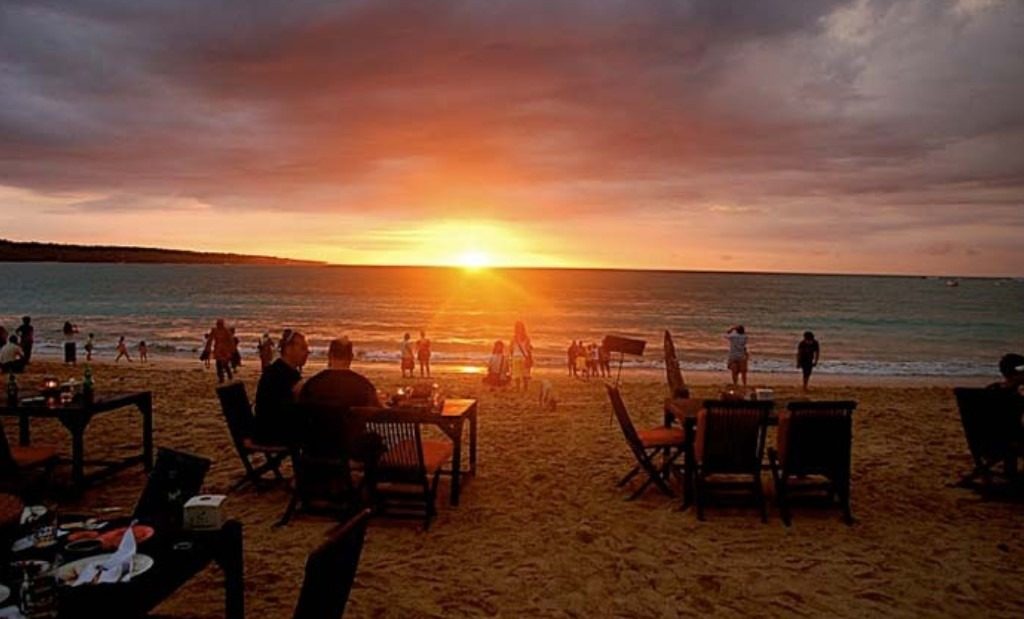 imbaran Beach Golden Sunset