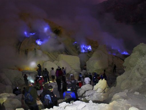 Blue Fire in Mount Ijen