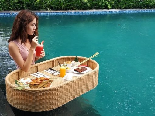 nusa dua restaurants; Floating Breakfast/Lunch at Kekeb Restaurant