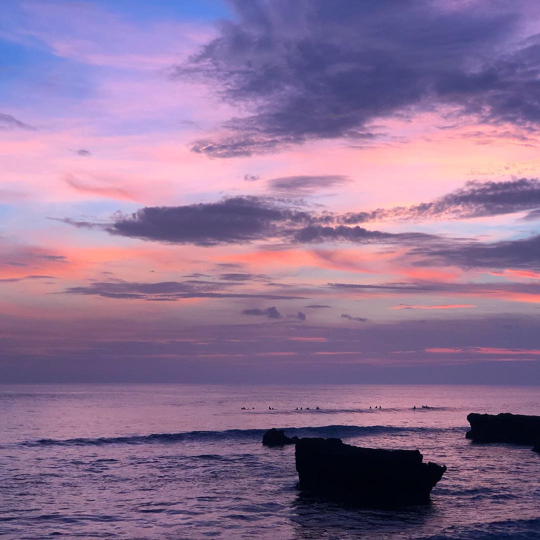 Sunset in Bali; Echo Beach