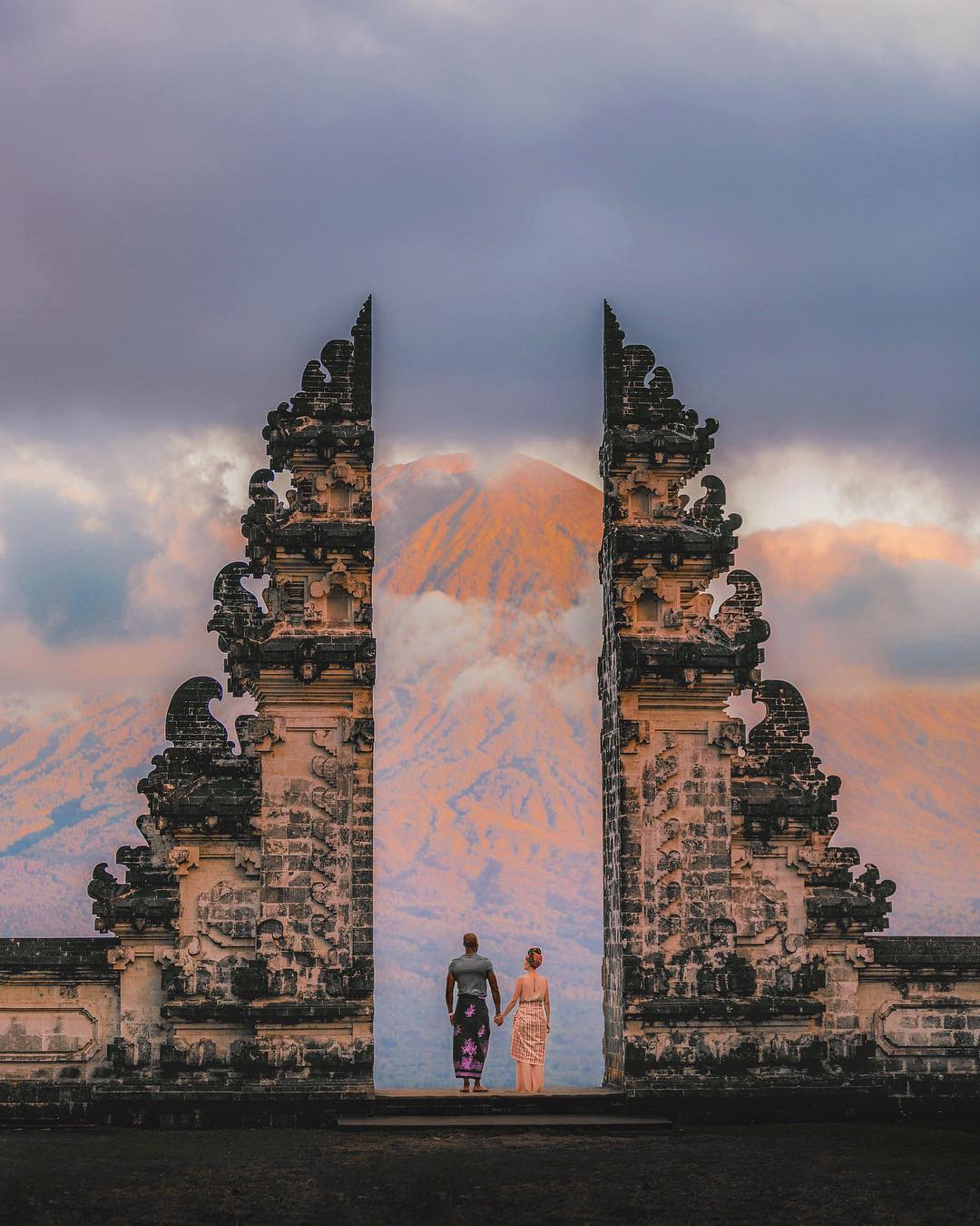 Sunset in Bali; Pura Lempuyangan Luhur