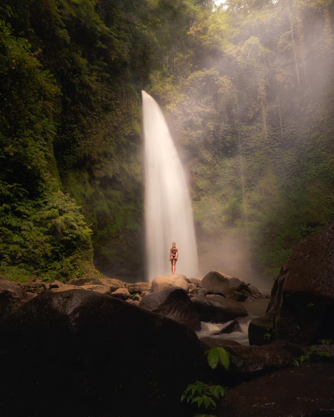 Waterfalls in Bali; NungNung Waterfall