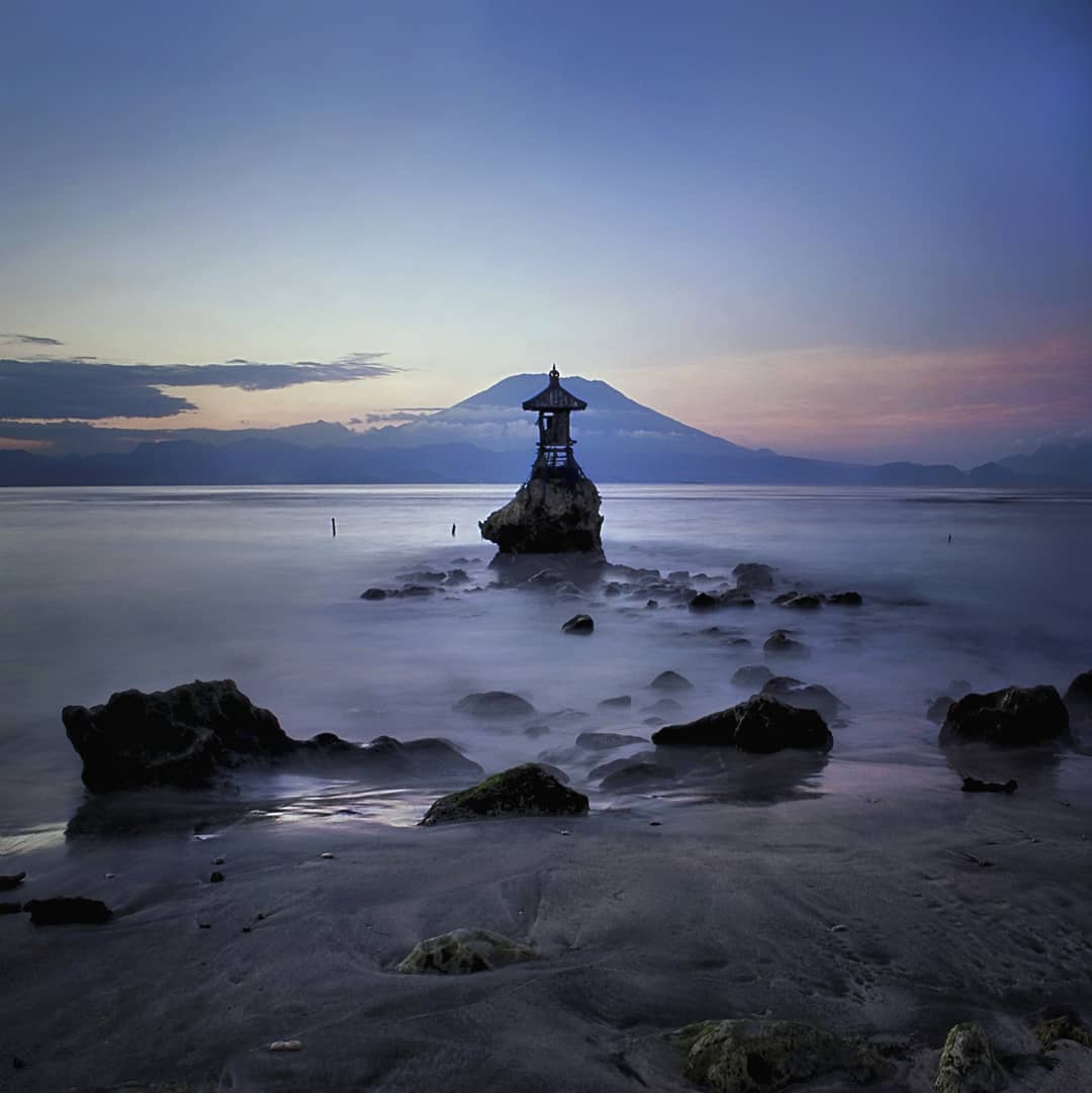 Sunset in Bali; Pura Segara Toya Nusa Penida