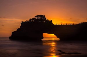 Sunset in Bali; Tanah Lot