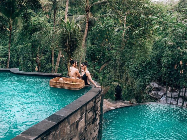 Bali DTukad River Club Floating Breakfast with Waterfall Free Access