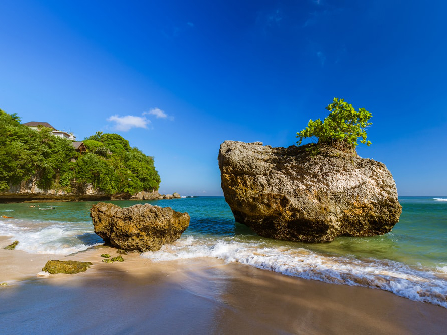 Hidden Beach Bali Tour & Sunset View Seafood Dinner