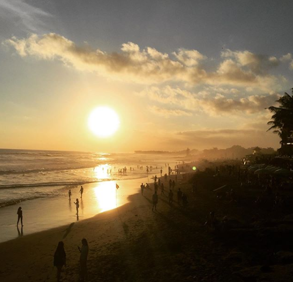 Sunset in Kuta Bali