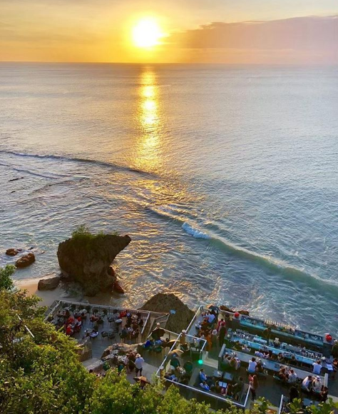 Sunset in Rock Bar Bali