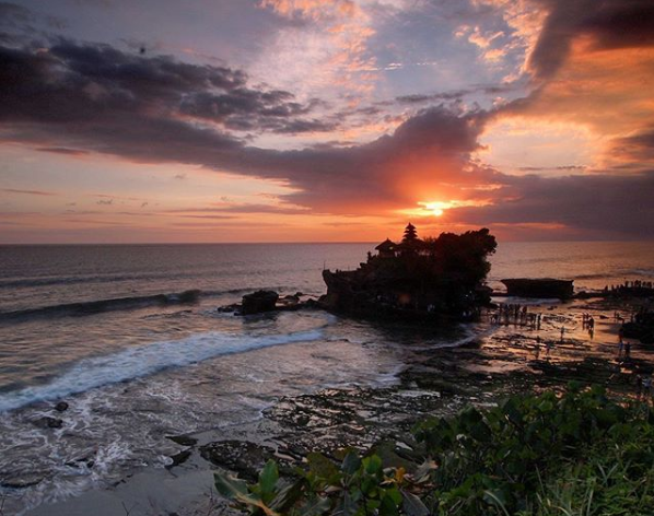 Sunset in Tanah Lot