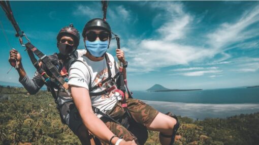 manado paragliding tumpa hill