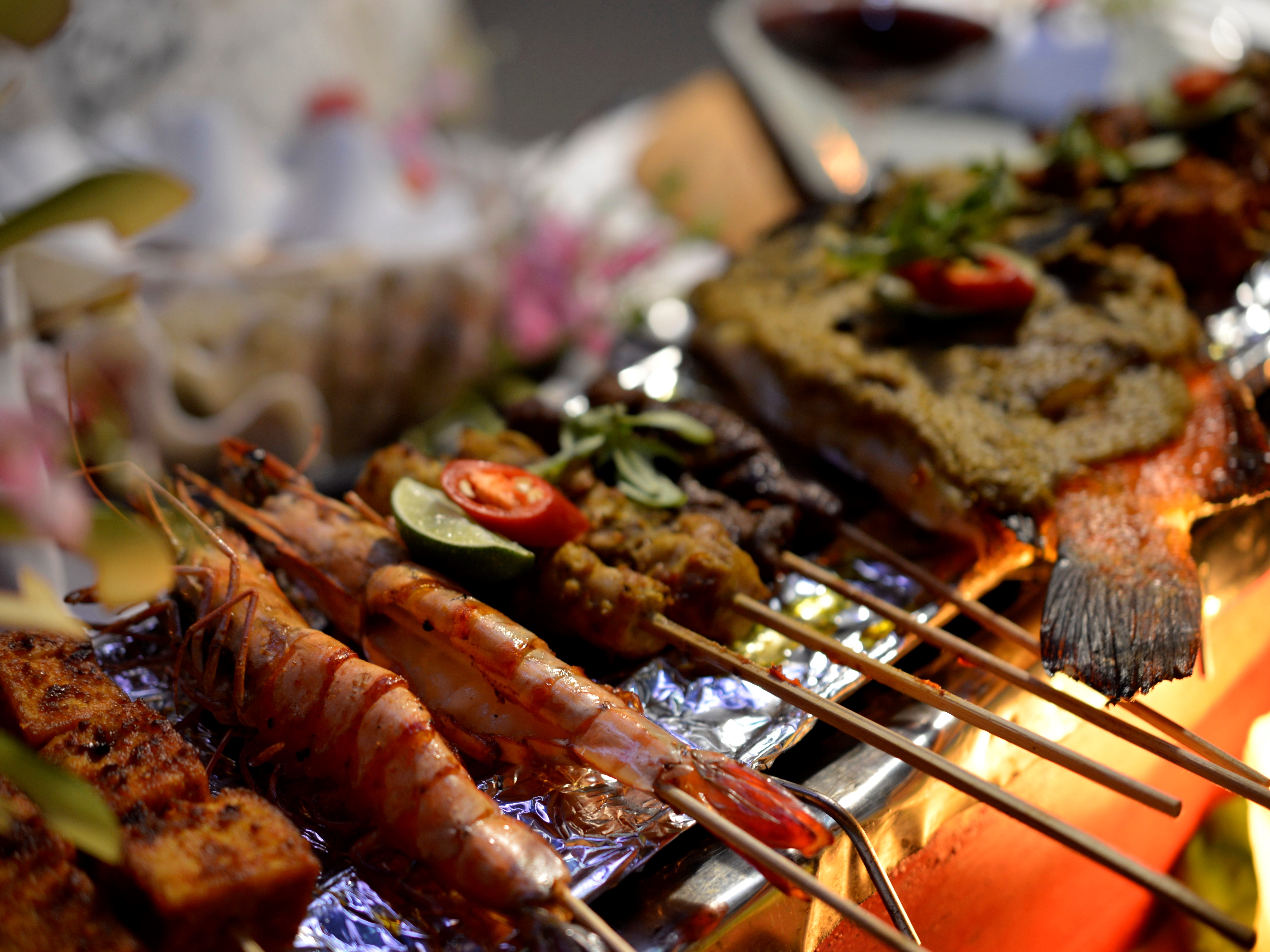 lombok beach dinner