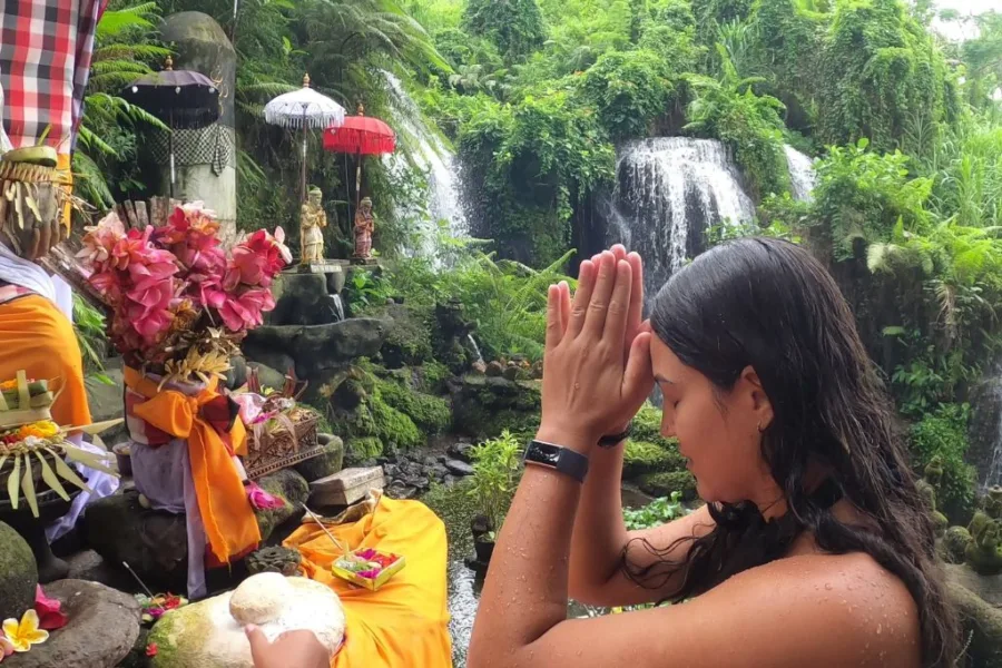 Balinese Melukat Ceremony
